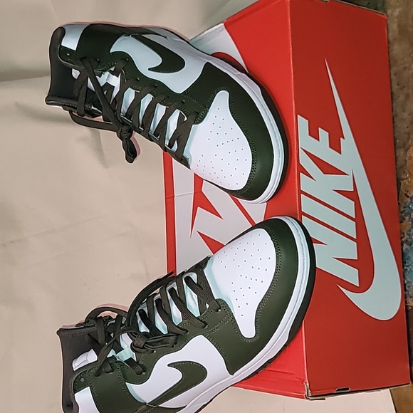 Nike Dunk Hi Retro. Cargo Khaki (army Green). Brand new never worn.  Men's 14 - Picture 16 of 16